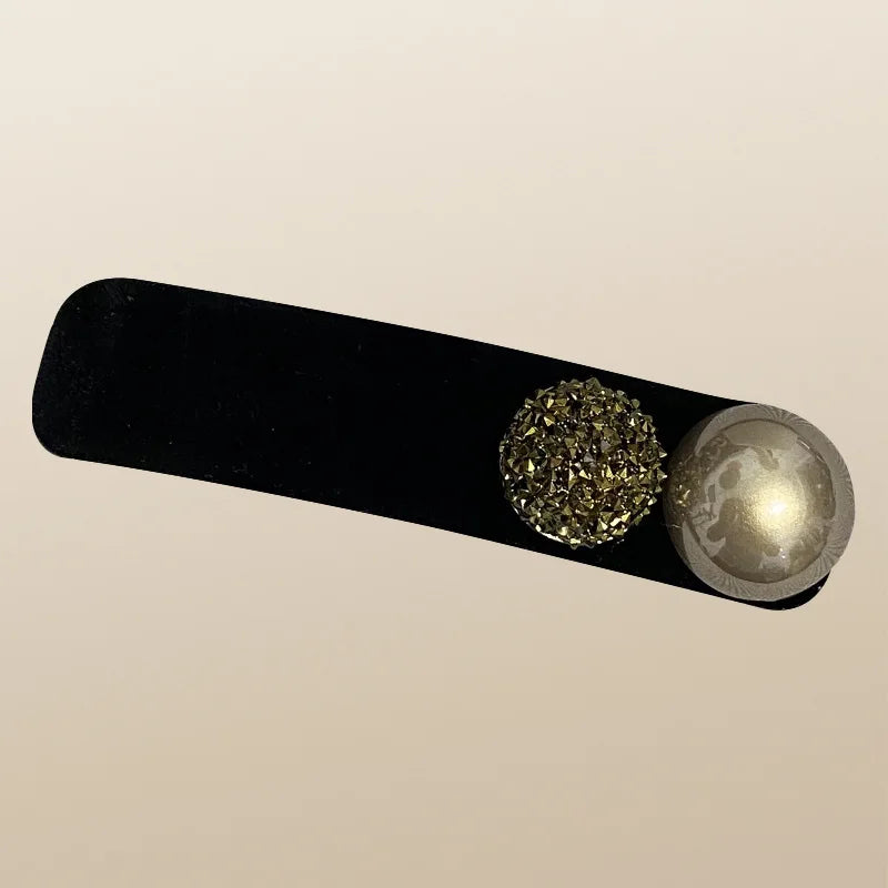 Elegant Crystal Snap Hair Clips