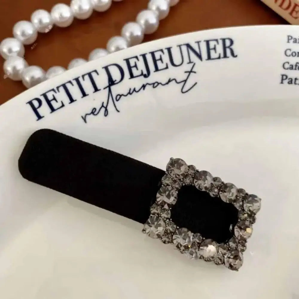 Elegant Crystal Snap Hair Clips