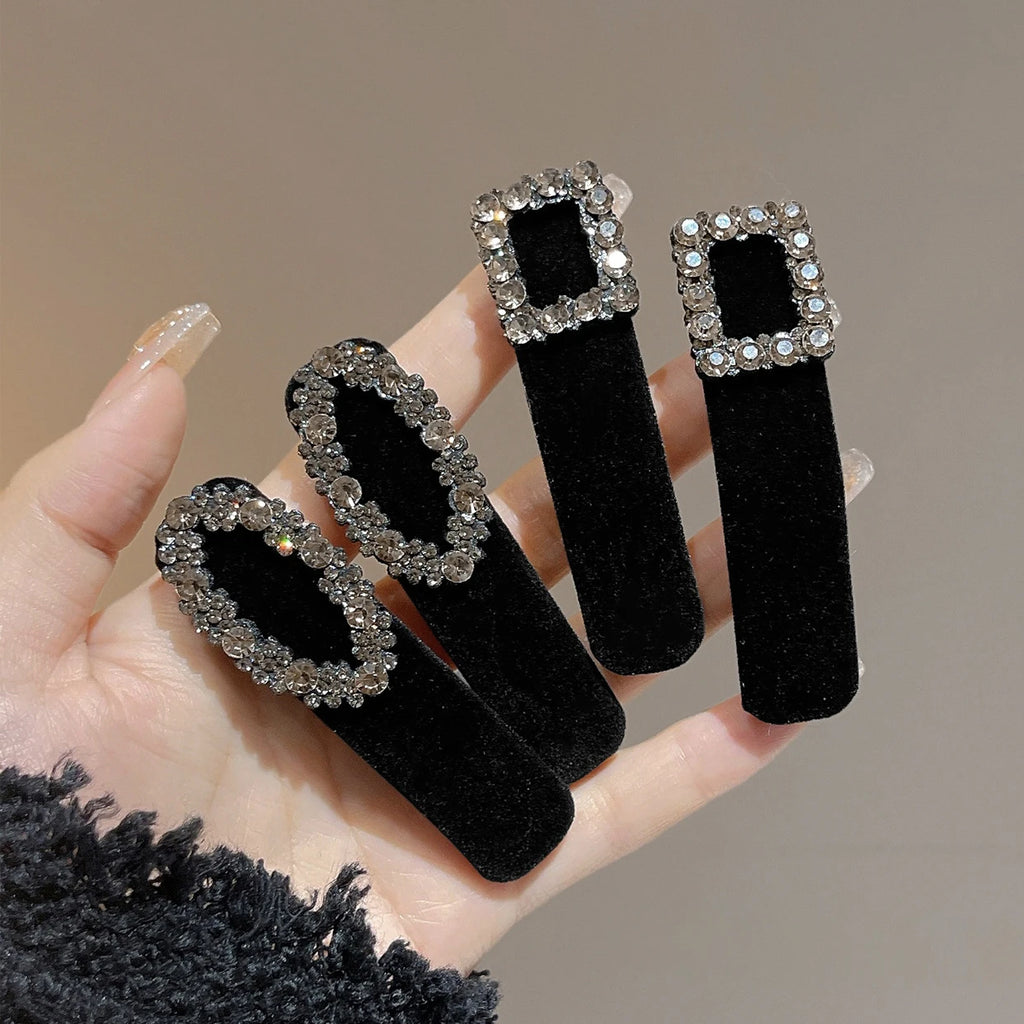 Elegant Crystal Snap Hair Clips